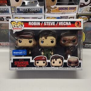 Funko Pop! Stranger Things Robin/Steve/Vecna Netflix TV 3-Pack Vinyl Figures